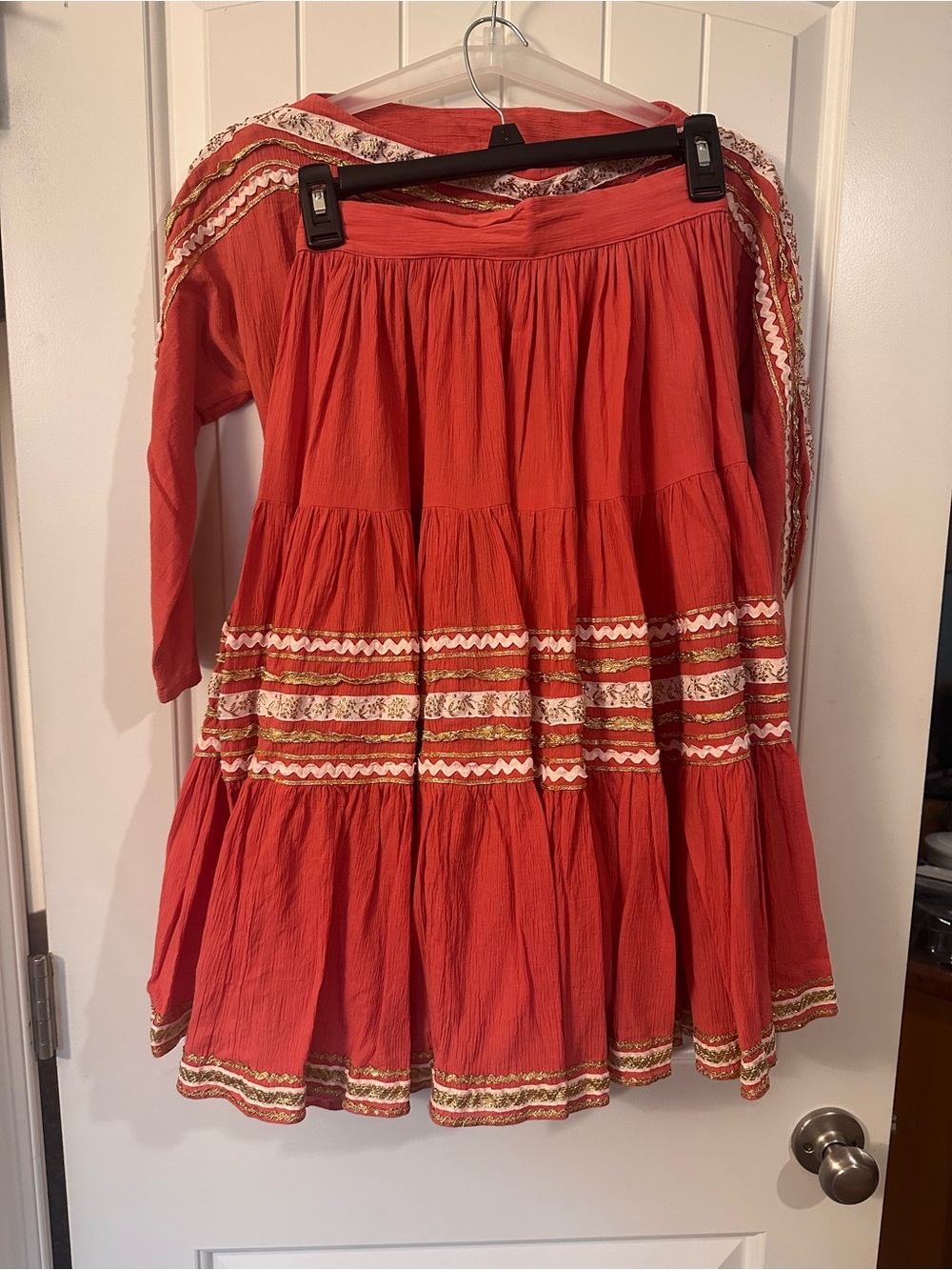 Patio skirt/top, square dance, vintage set